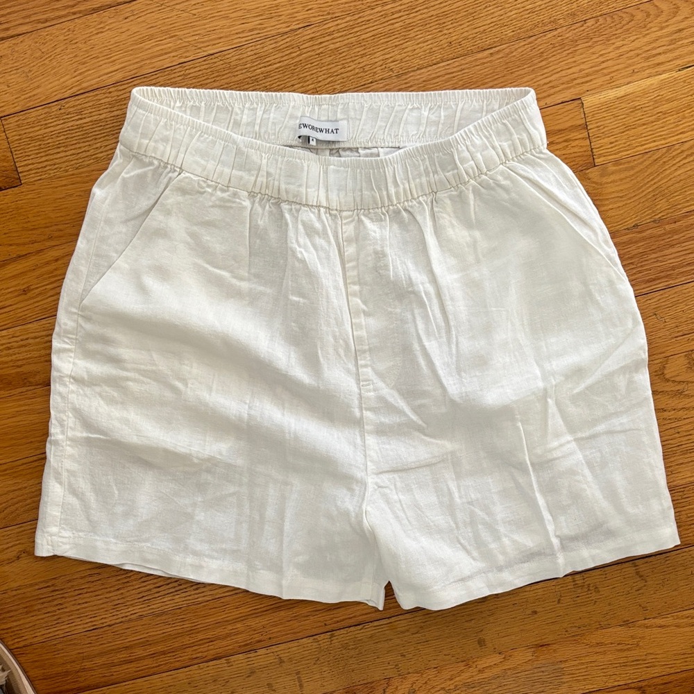 WeWoreWhat Linen Shorts, NWOT, sz M